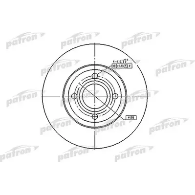 Диск тормозной передний AUDI: 80 91-94, 80 AVANT 91-96 PATRON PBD2597