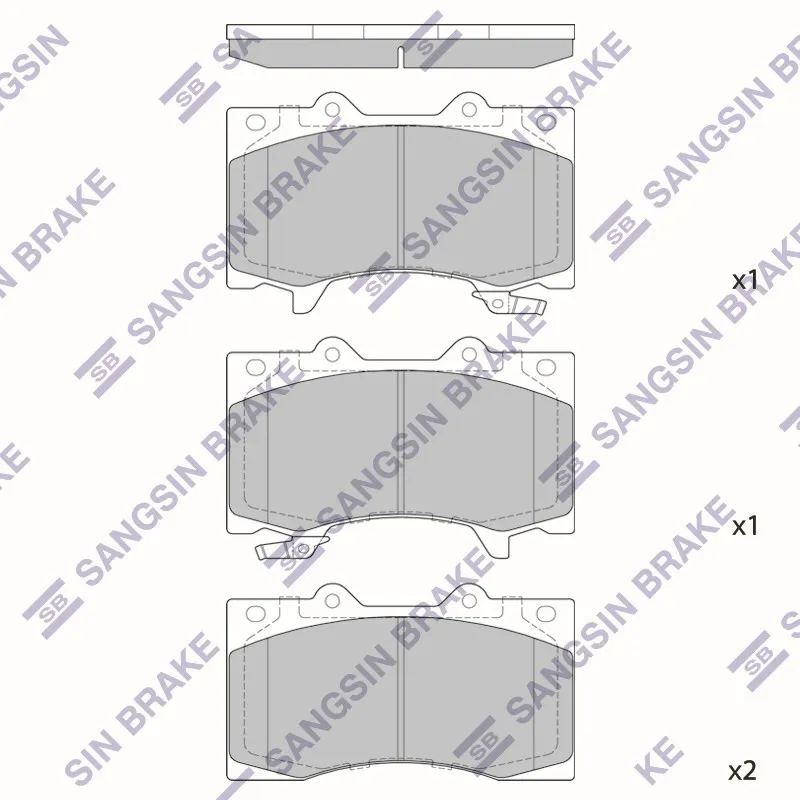 Колодки тормозные NISSAN PATROL Y62 10- передние HI-Q SP4090