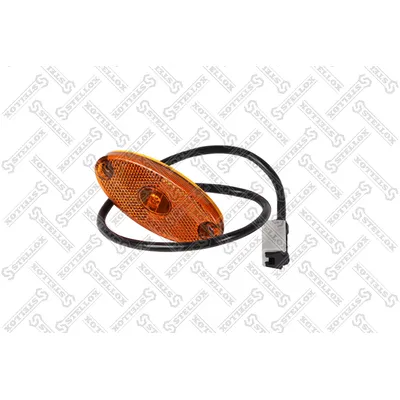 Фонарь габаритный LED овальный желтый 102x46 12-24V с кабелем 50cm  STELLOX 87-33538-SX
