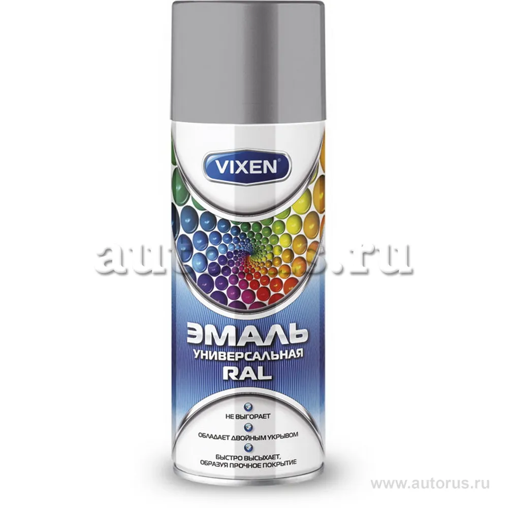Эмаль универсальная RAL, серый (RAL 7040), аэрозоль 520 мл VIXEN VX17040