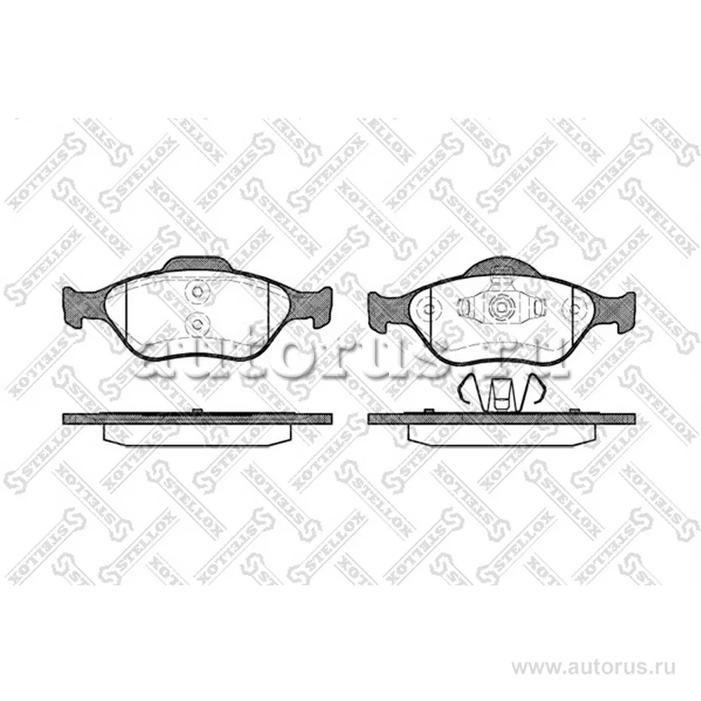 Колодки дисковые п. Ford Fiesta 1.3-1.6/1.4T STELLOX 777 000-SX