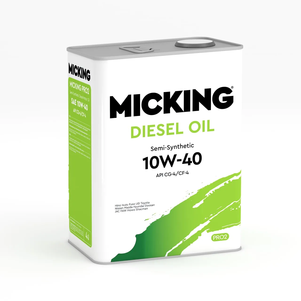 Моторное масло Micking Diesel Oil PRO2 10W-40 полусинтетическое API CG-4/CF-4 для дизельных двигате MICKING M1217