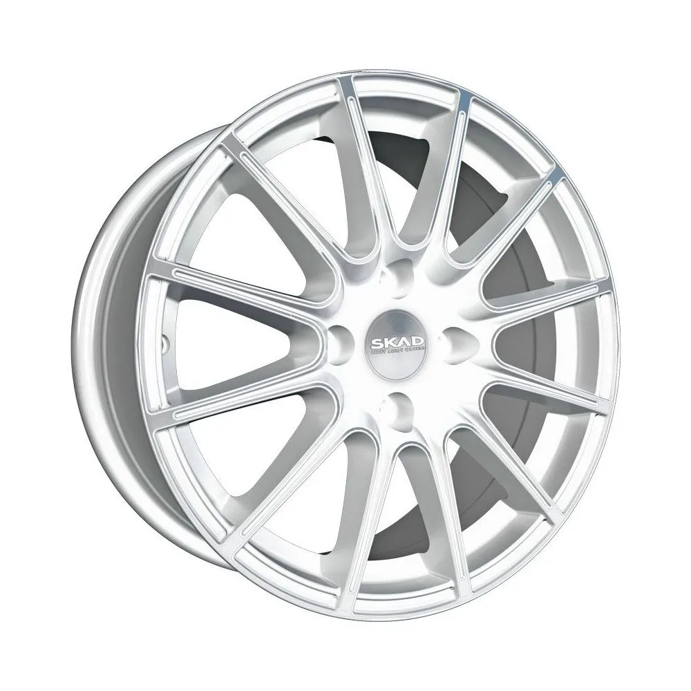 Диск литой R17 7.5J 4x108/65.1 ET32 СКАД LE MANS Алмаз белый 86606625347