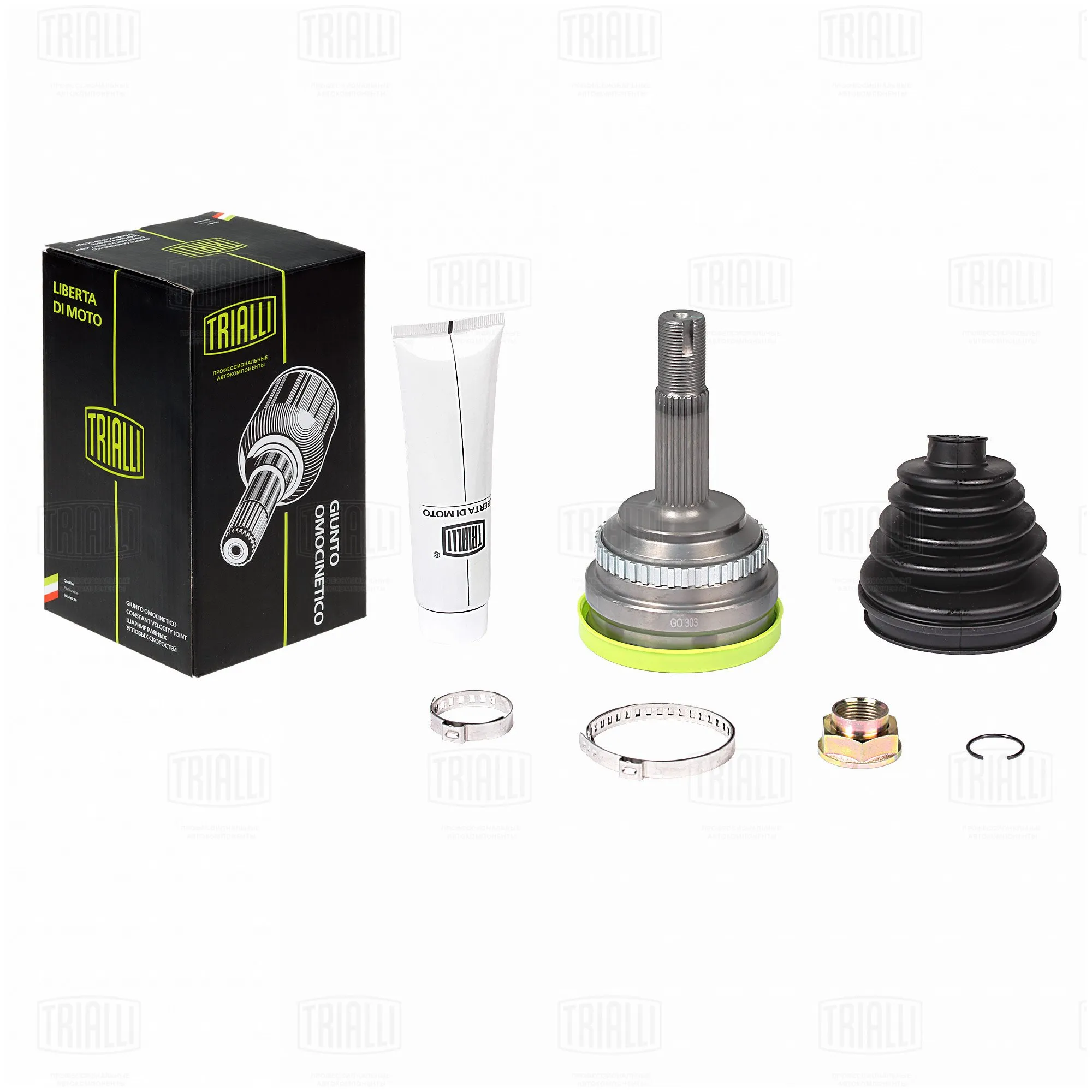 ШРУС для а/м Geely MK (06-) ABS (наруж.) (23 шлц.) TRIALLI GO 303