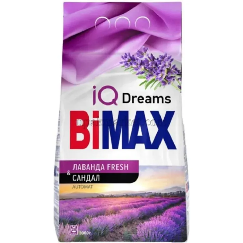 Порошок стиральный BiMAX Лаванда Fresh и Сандал Автомат 3кг 1621280
