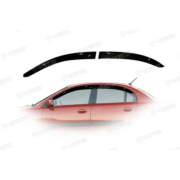 Дефлектора на окна Kia Rio II Sd 2005-2011/Pride Sd 2005-2009EuroStandard деф.окон Cobra Tuning KE11005