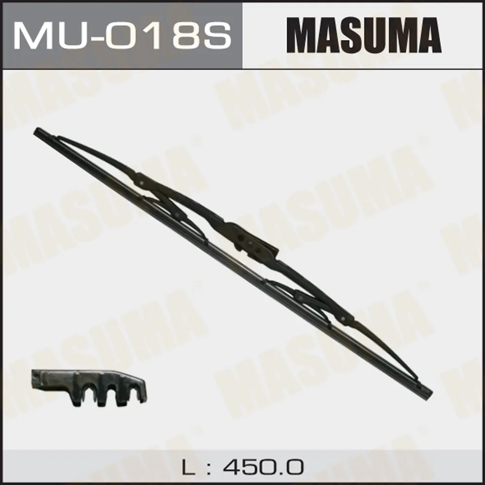 Щетка стеклоочистителя 450 мм каркасная 1 шт MASUMA WIPER BLADE MU-018S