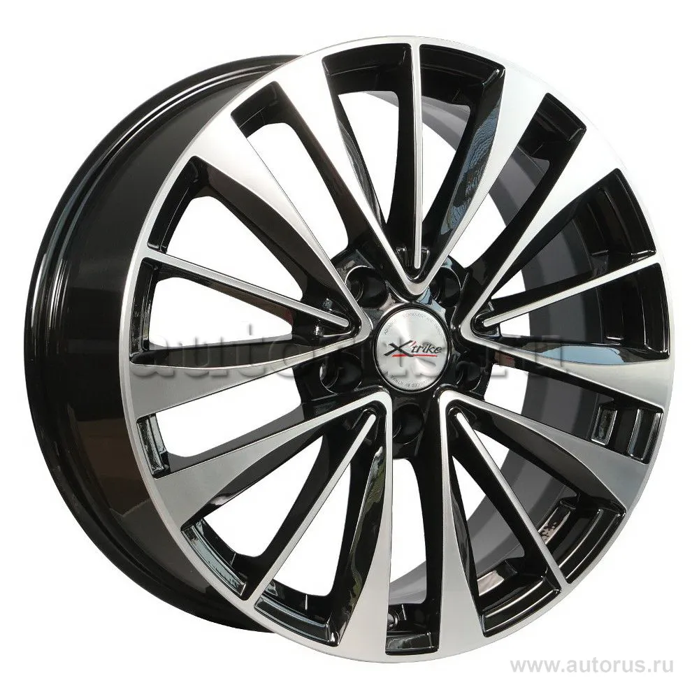 Диск литой R17 7J 5x114.3/67.1 ET35 X-trike X-126 BK/FP 14803AX