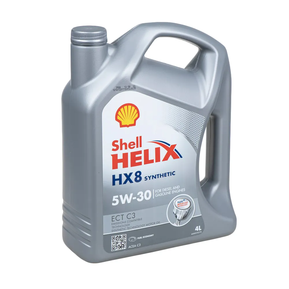 Масло моторное SHELL Helix HX8 ECT 5W-30 синтетическое 4 л 550045056