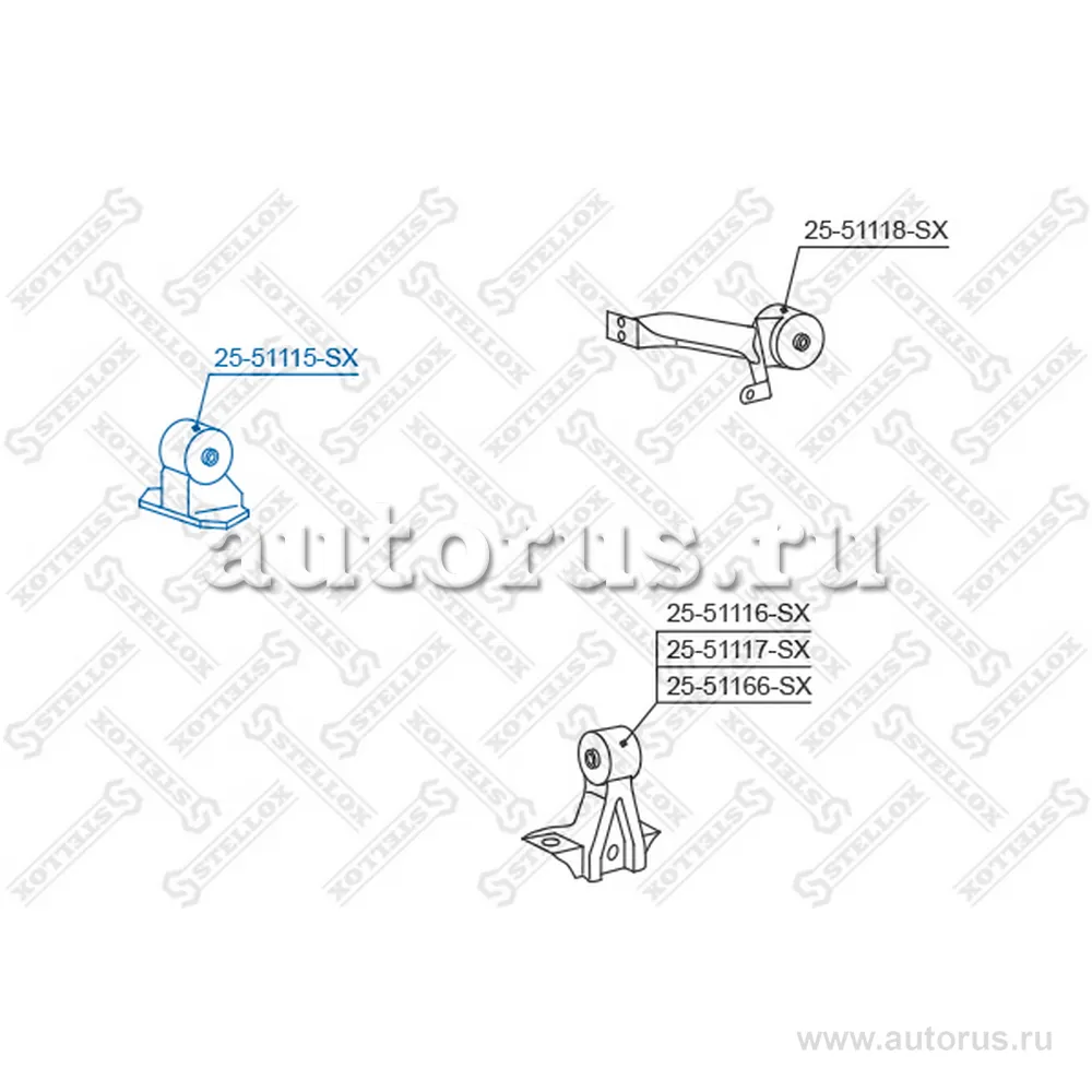 Подушка ДВСHyundai Atos 97 STELLOX 2551115_SX