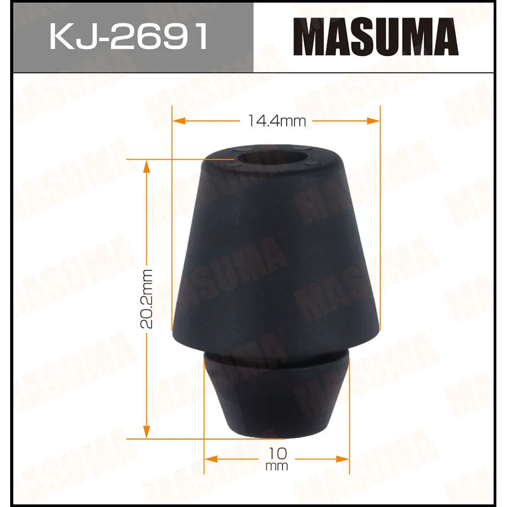 Клипса автомобильная (автокрепеж) MASUMA 2691-KJ уп.50 MASUMA KJ2691