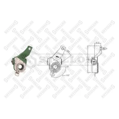 Трещетка автомат., левая задняя KAMAZ -53215, 55111 с ABS STELLOX 85-04115-SX