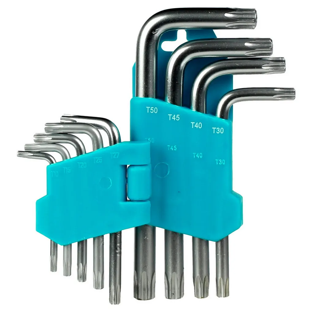 Набор ключей TORX c отверст. 9 шт, TORX:10,15,20,25,27,30,40,45,50, CR-V,Smartbuy tools/48 SMARTBUY SBT-TSS-9