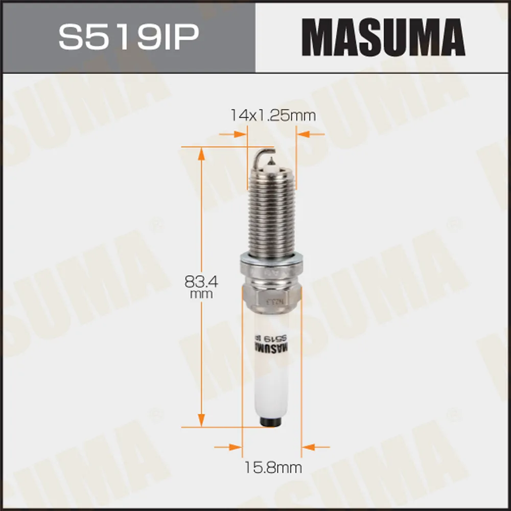 Свеча зажигания IRIDIUM+PLATINUM IRIDIUM+PLATINUM (PLFER7A8EG) MASUMA S519IP