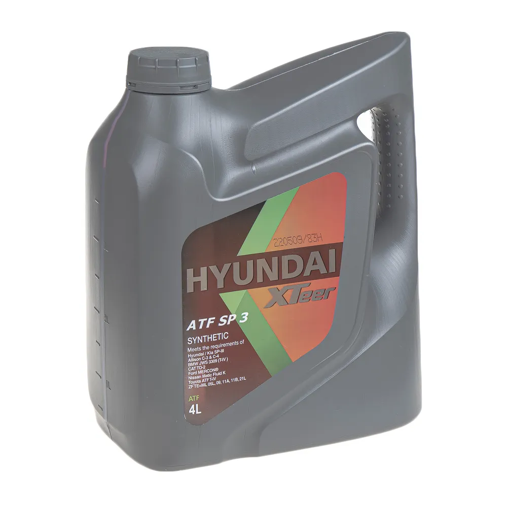 Масло трансмиссионное для АКПП синт. HYUNDAI XTeer ATF SP3 HV, 4 л 1041415