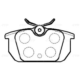 Тормозные колодки CTR CKFI-17