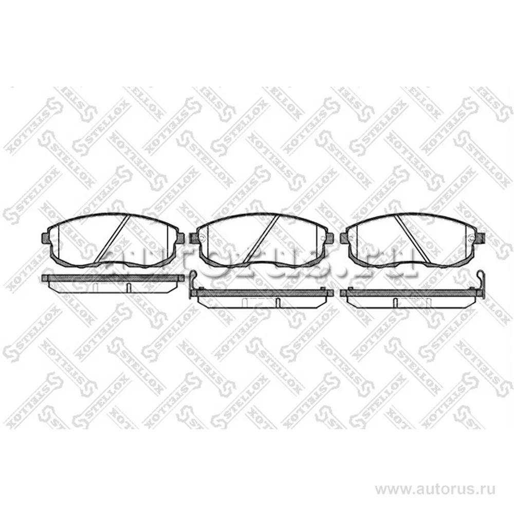 Колодки дисковые п. Nissan Maxima 2.0/3.0i 24V 89>/2 STELLOX 304 012-SX