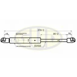 АМОРТИЗАТОР БАГАЖНИКА SKO SUPERB (3U4) 0202- 520N L27995MM