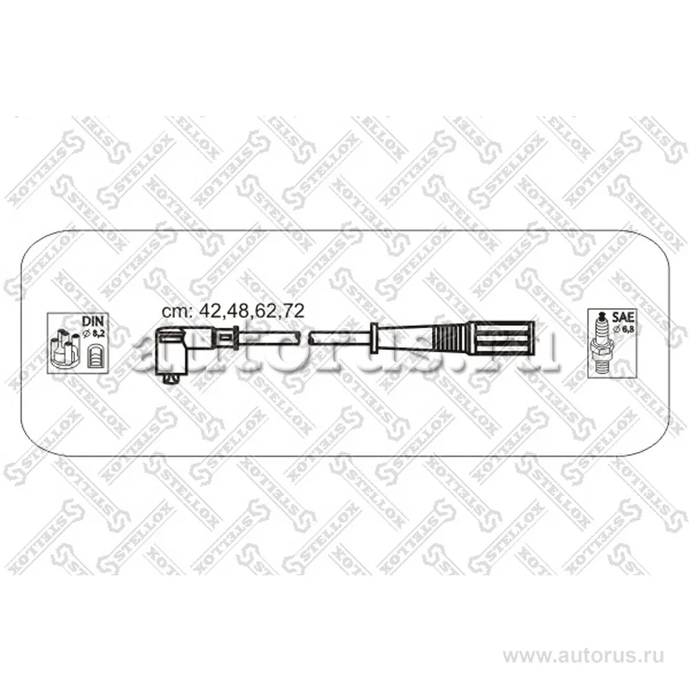 К-кт проводов Fiat Punto/Palio 1.1/1.2i 93> STELLOX 10-38123-SX