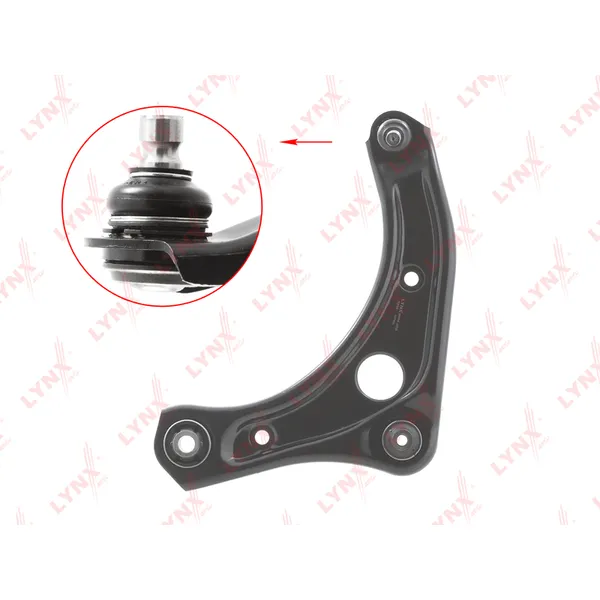 Рычаг передний нижний L NISSAN Micra (K13) 2010->/Note II 2014-> LYNXauto C5782L