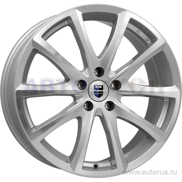 Диск литой R18 8.5J 5x130/84.1 ET45 КИК Сансара алмаз платинум 25937