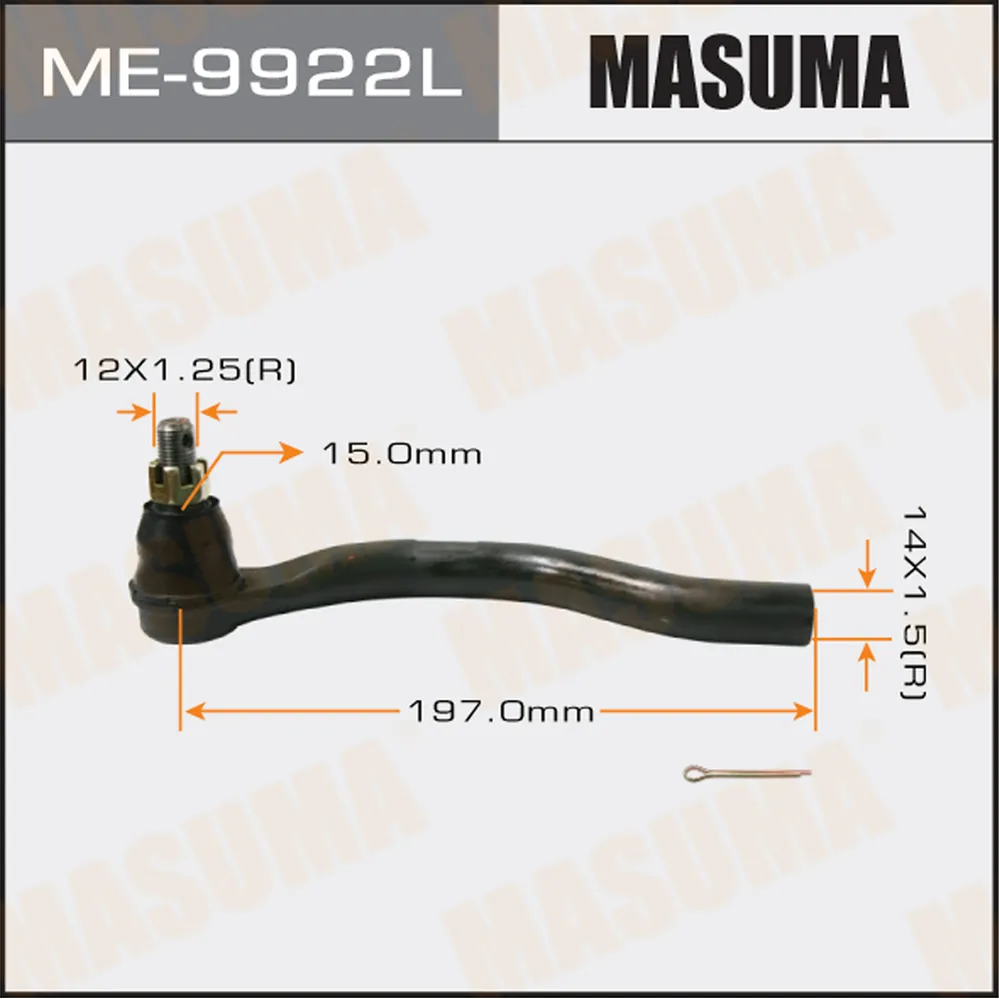 Наконечник рулевой тяги CIVIC IX 2012-2016 MASUMA ME9922L