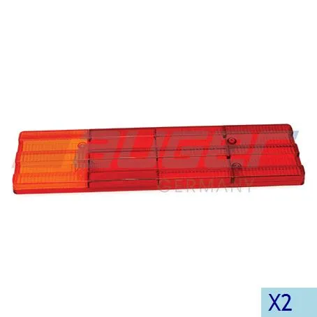 Стекло фонаря заднего четырехсекционного MB красная секция AUGER 85719