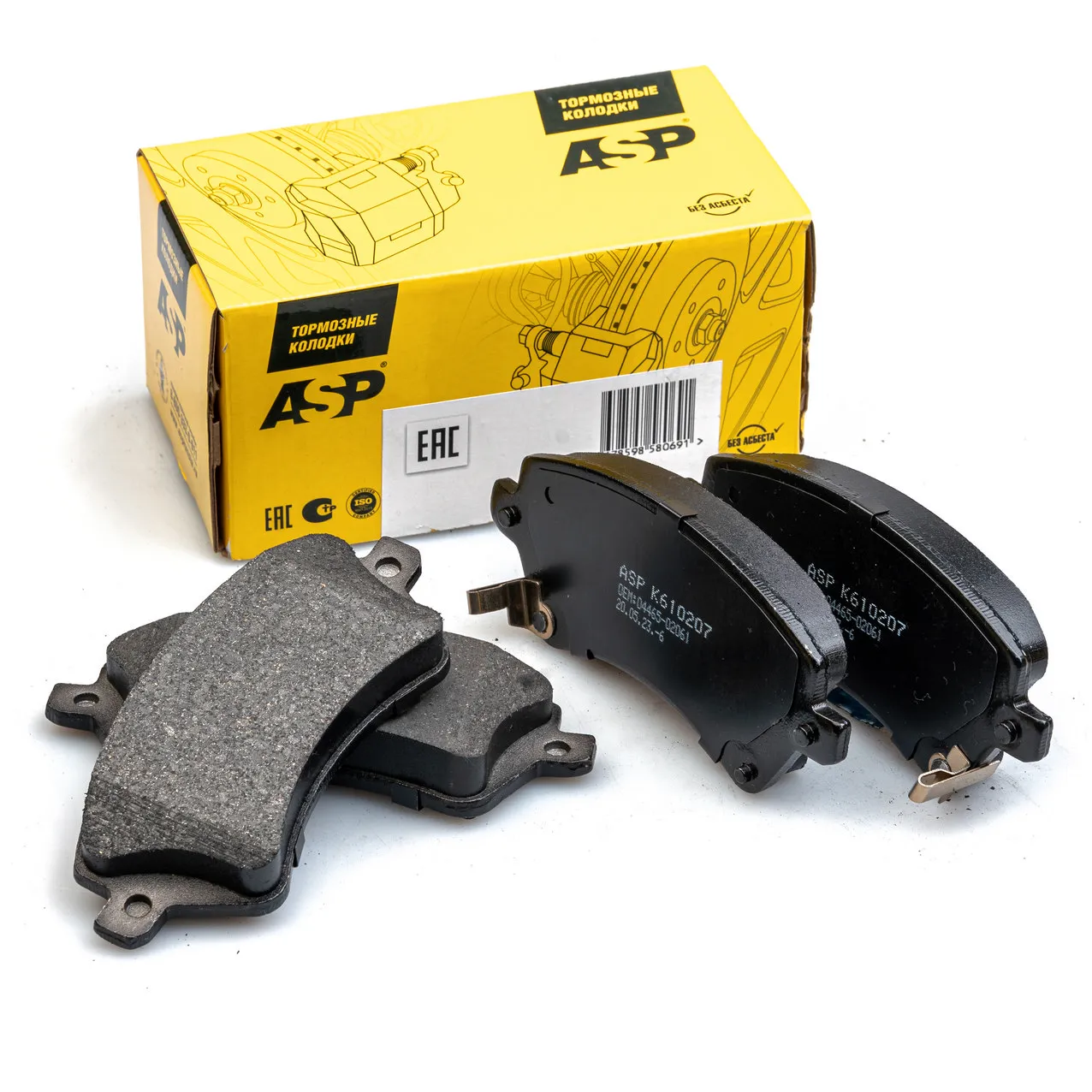 Колодки передние TOYOTA Cor 1.4-1.8 2000-> ASP K610207
