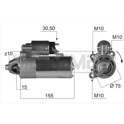 Стартер FORD TRANSIT CONNECT 1.8TDCi ERA 220413
