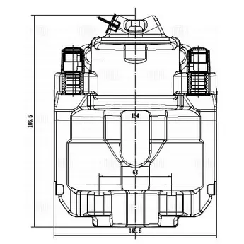Суппорт торм. для а/м BMW 5 F10/F11/F07 (10-) перед. прав. d=60мм TRIALLI CF 052314