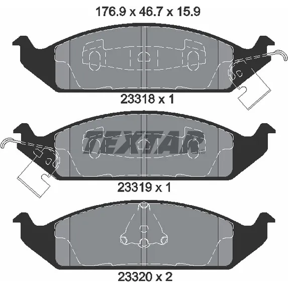 Колодки тормозные дисковые передн CHRYSLER: CIRRUS 94-00, STRATUS 95-, STRATUS кабрио 96-01,  DODGE: