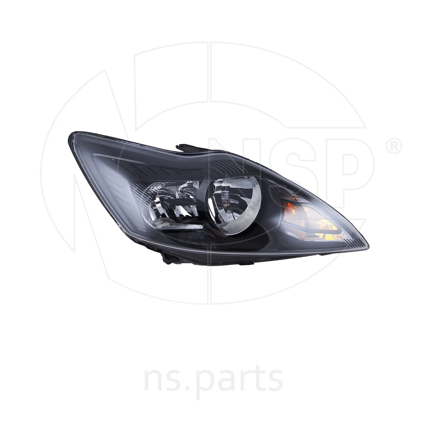 Фара правая FORD Focus II (08-) (черная)