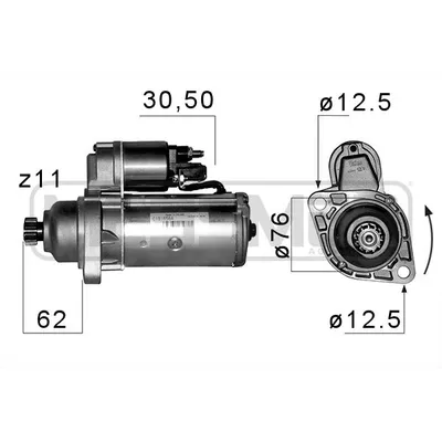 Стартер VW BORA/GOLF IV 2kw ERA 220141
