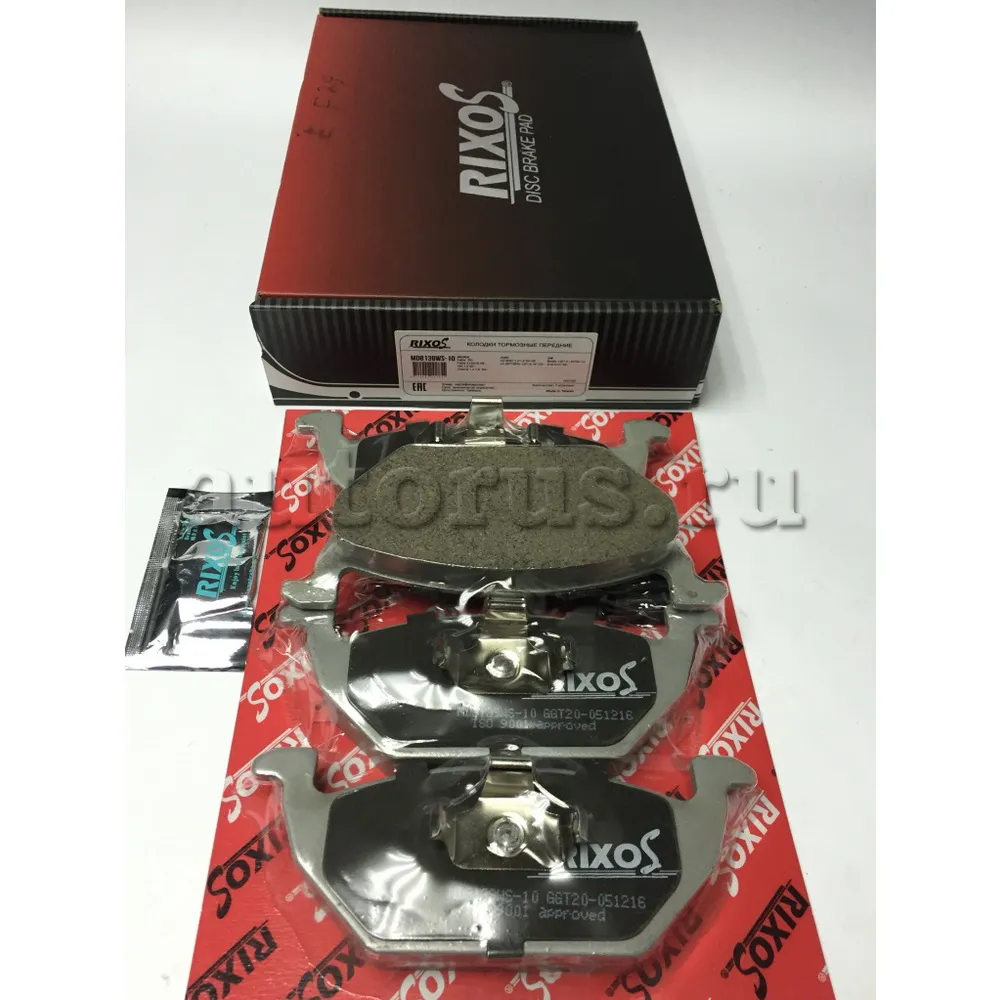 КОЛОДКА ТОРМОЗНАЯ ДИСК. перед Audi A3 93-01 Seat Cordoba, Ibiza 02-09, Ibiza 09- /в комл. противошум RIXOS MD8139WS10