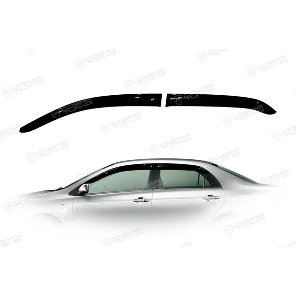 Дефлектора на окна Toyota Corolla Sd 2007EuroStandard деф.окон Cobra Tuning TE21107