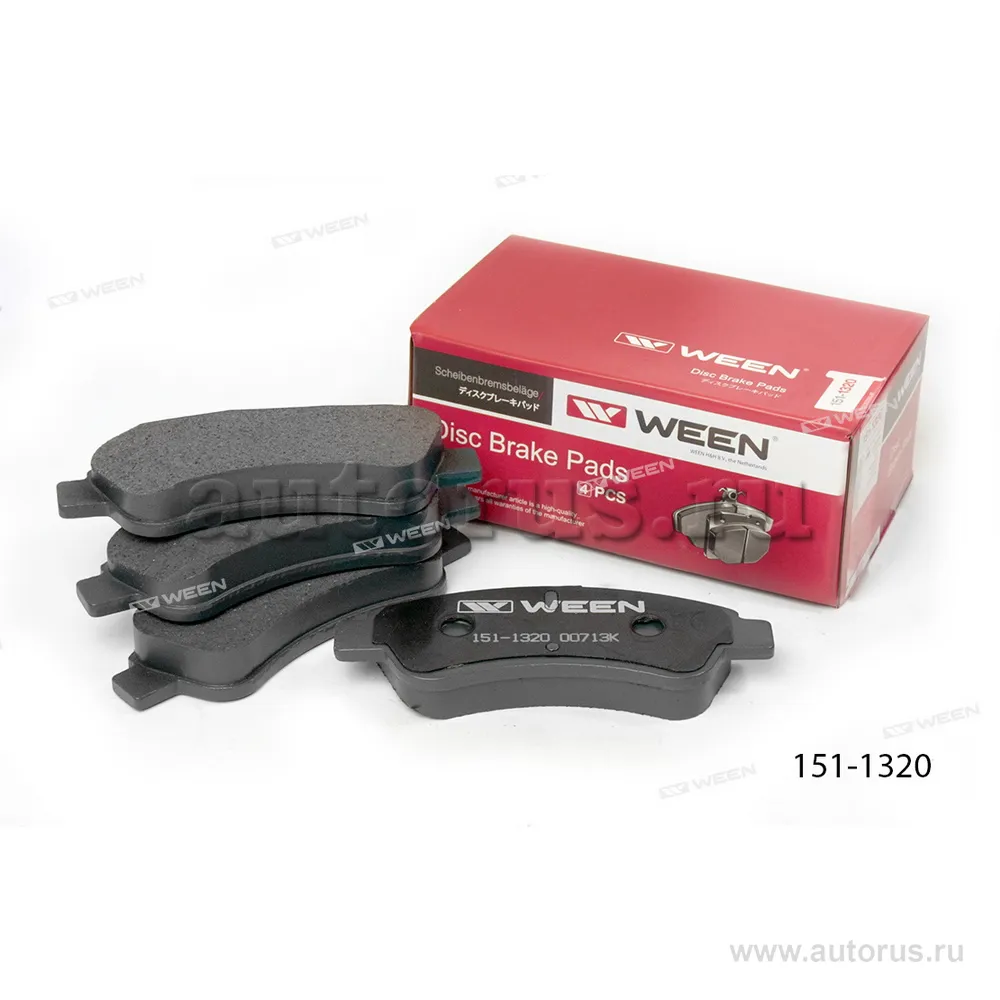 Тормозные колодки дисковые передние CITROEN Berlingo (MF), C2 (JM), C3 I/II/III , C3 P WEEN 151-1320