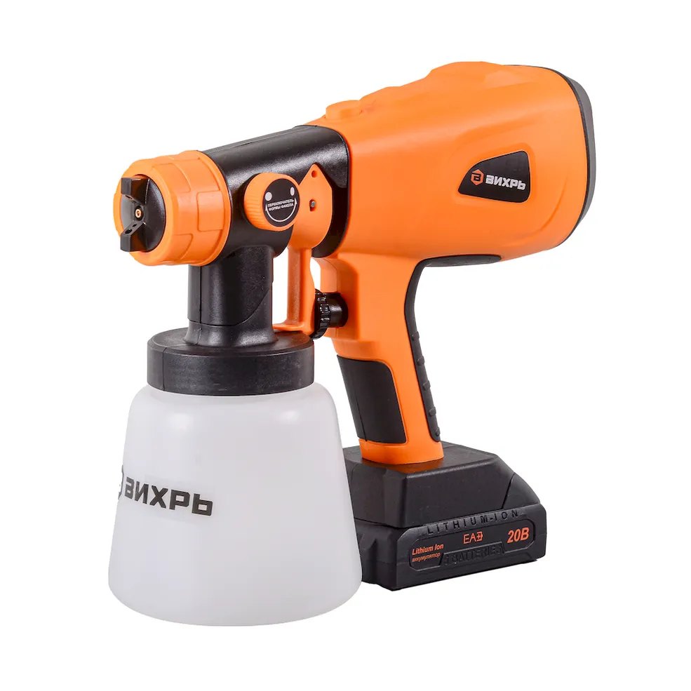 Краскопульт аккумуляторный АКП-20Li (в комплекте 1 АКБ и ЗУ) Вихрь, Вихрь 72/17/5