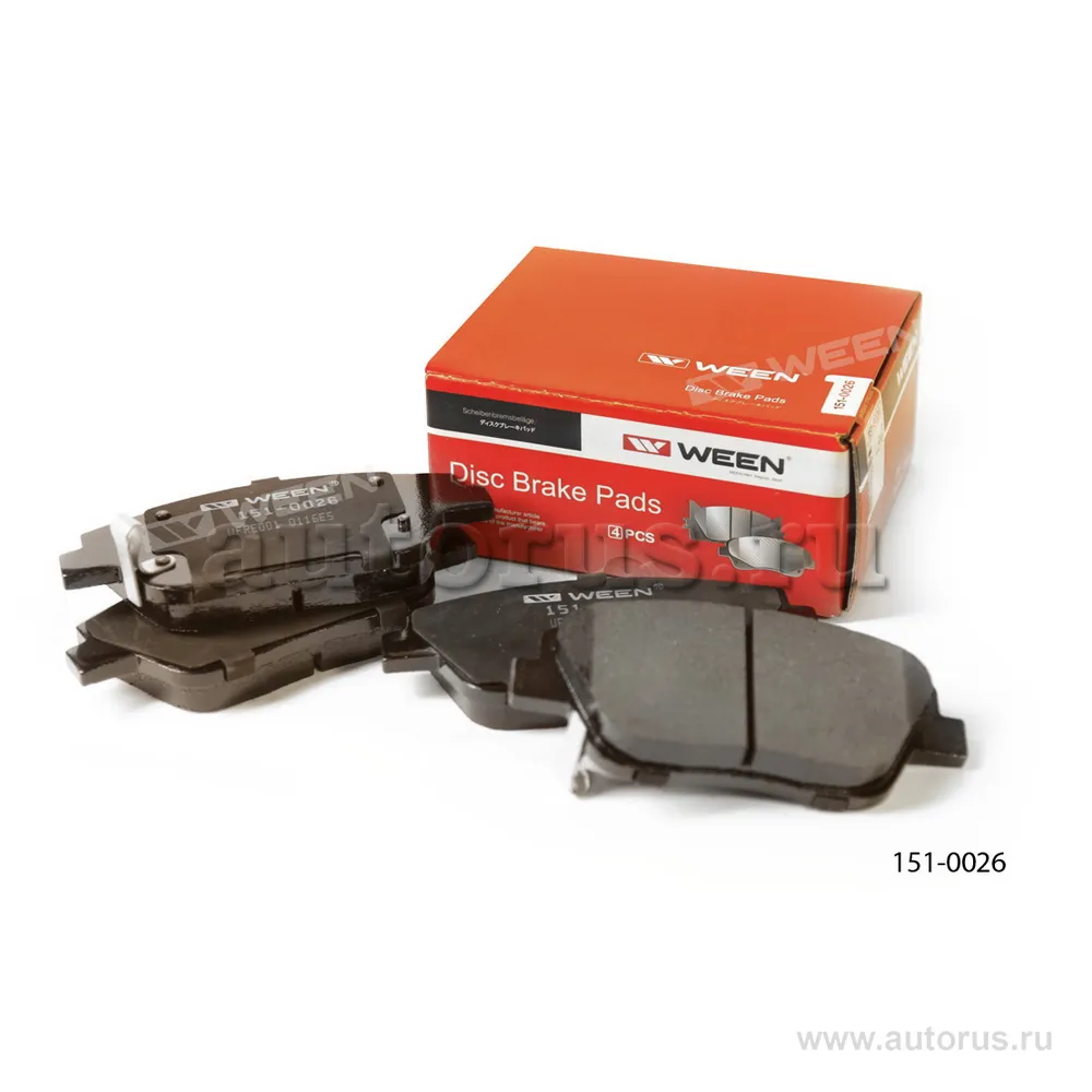 Тормозные колодки дисковые передние KIA Optima III, HYUNDAI Sonata VI (YF) WEEN 151-0026