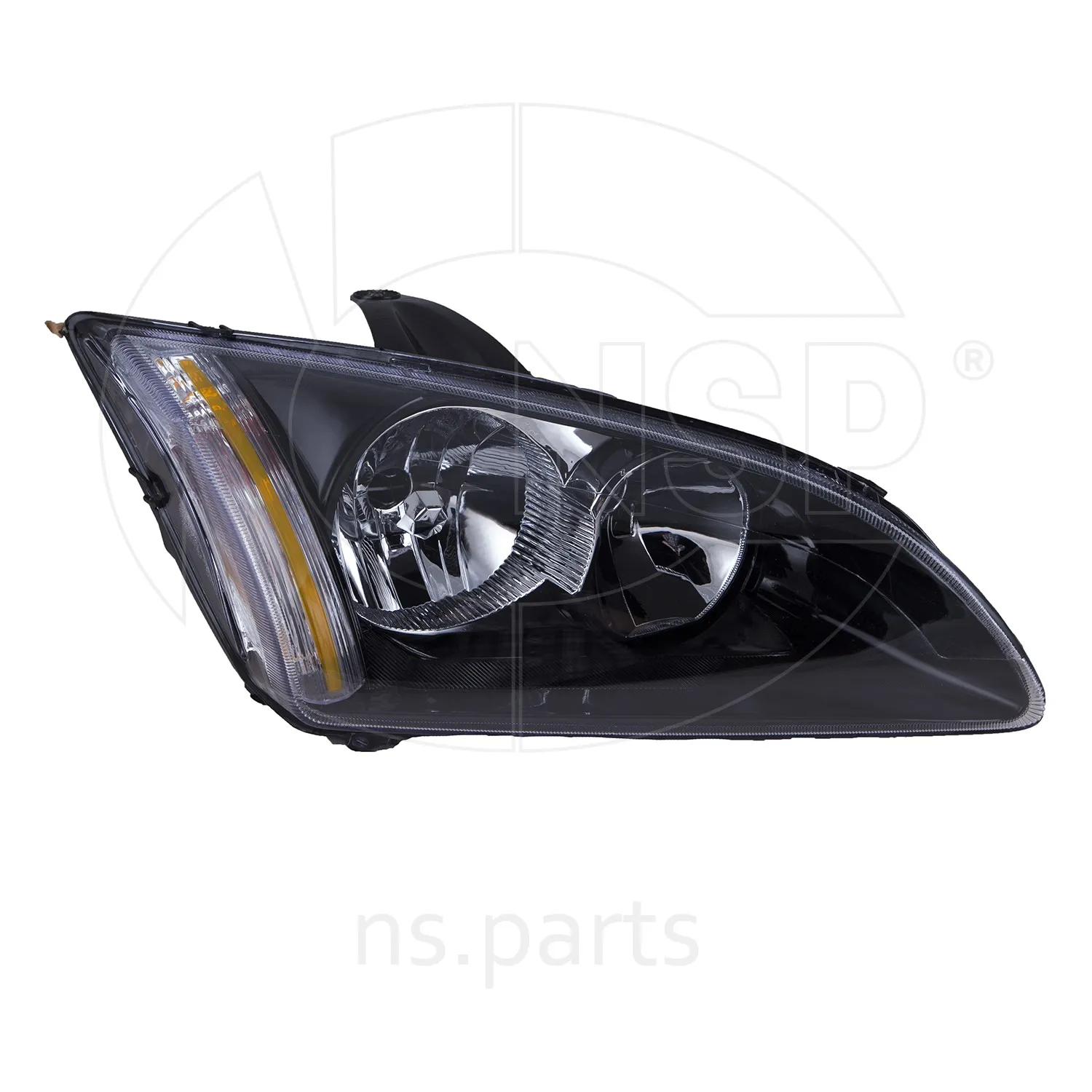 Фара правая FORD Focus II (04-08) (черная)