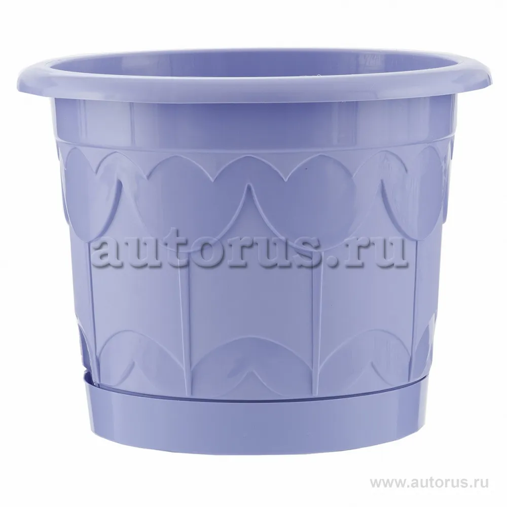 Горшок Тюльпан с поддоном, цветок мяты, 3,9 л Palisad 69248 PALISAD 69248