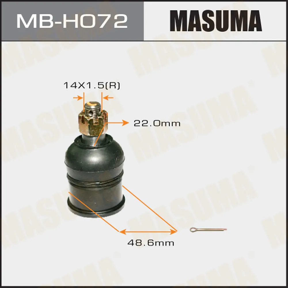 опора шаровая нижняя honda accord 2.0-2.4 2.2di 08 HONDA MASUMA MB-H072