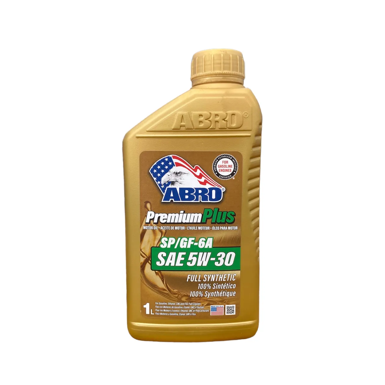 Масло моторное ABRO Premium Plus Full Synthetic 5W-30 синтетическое 1 л MO-FS-5-30-SP-1L