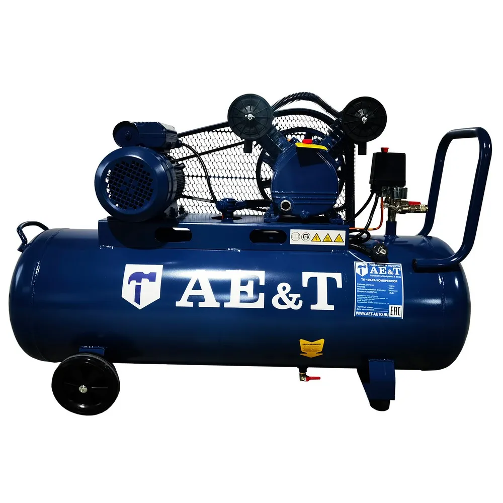 Компрессор AET 100л 240л/мин 220В AE&T TK1002A
