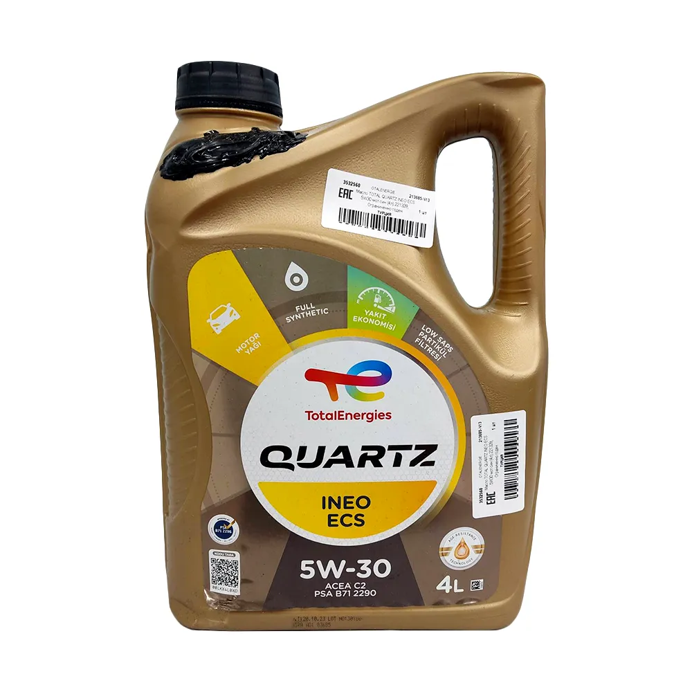 Масло моторное TOTALENERGIES Quartz Ineo ECS 5W-30 синтетическое 4 л УЦЕНКА! 213685-N13