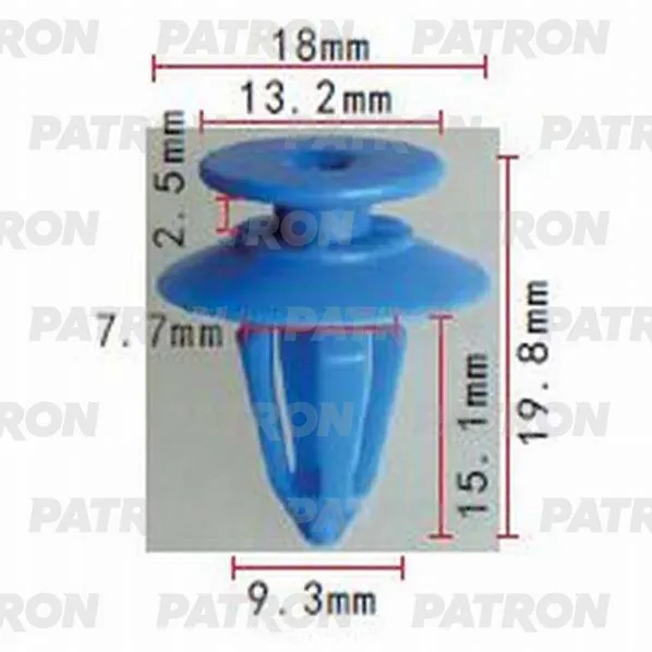 Клипса пластмассовая Audi,Renault,Seat,Skoda,Volkswagen применяемость: PATRON P371014