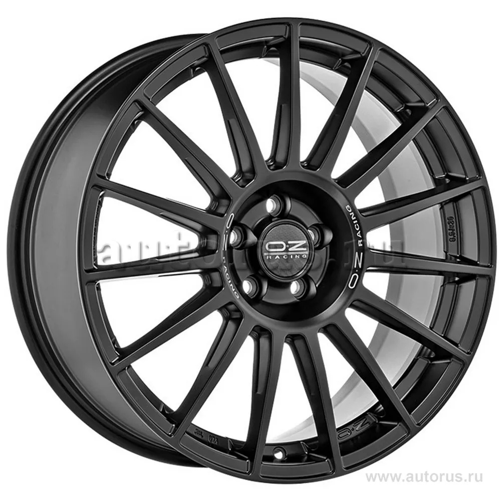 Диск литой R20 8.5J 5x112/66.46 ET20 OZ Superturismo Dakar Matt Black Silver Lettering W01875001R9