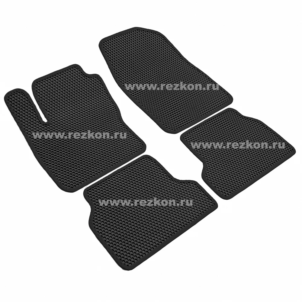 Коврики в салон EVA Соты Ford Focus II (08-11) Черный кант Rezkon 9116010101