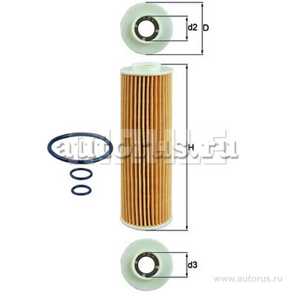 Фильтр масляный KNECHT/MAHLE OX183/5D