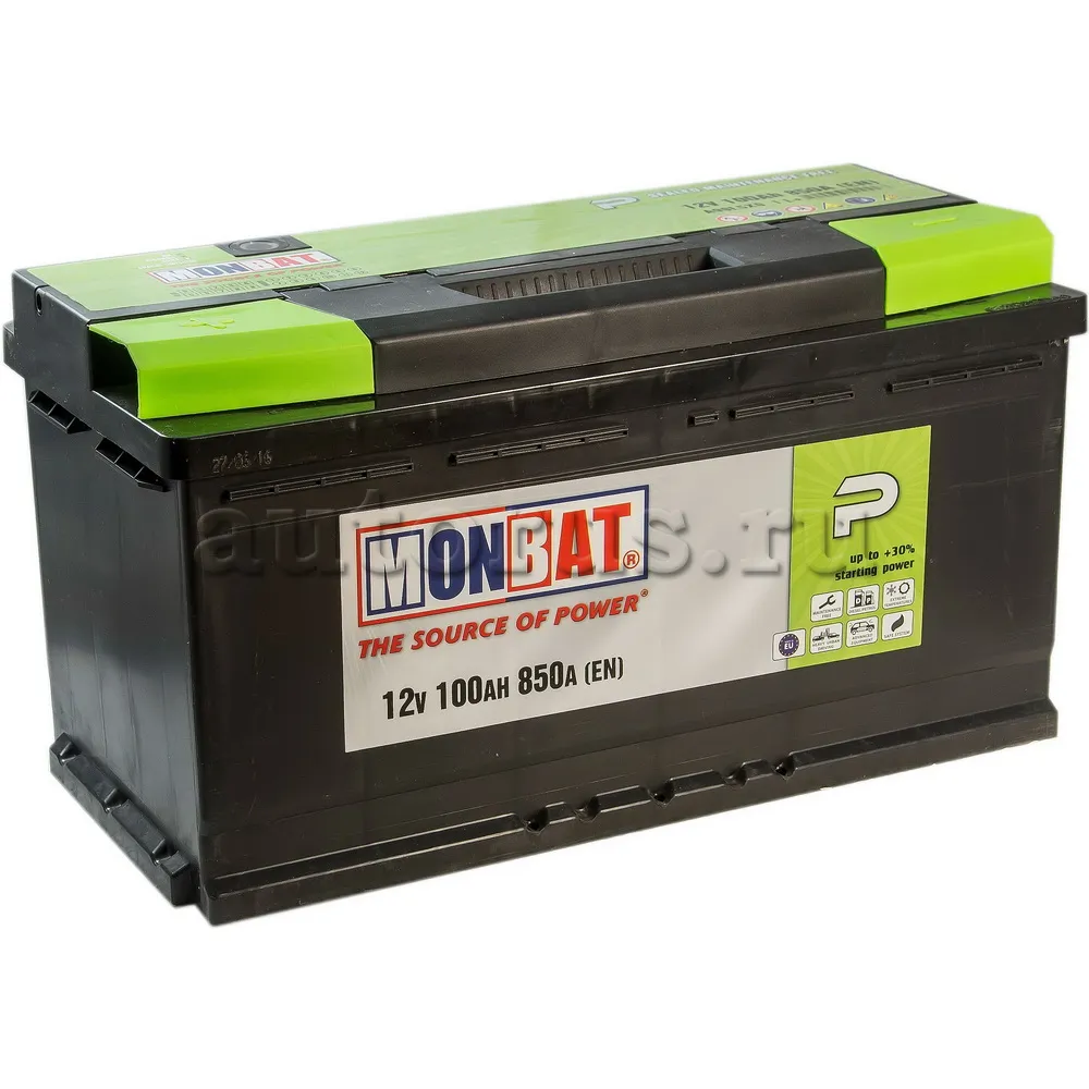 Аккумулятор MONBAT P 100 А/ч прямая L+ 353x175x190 EN850 А
