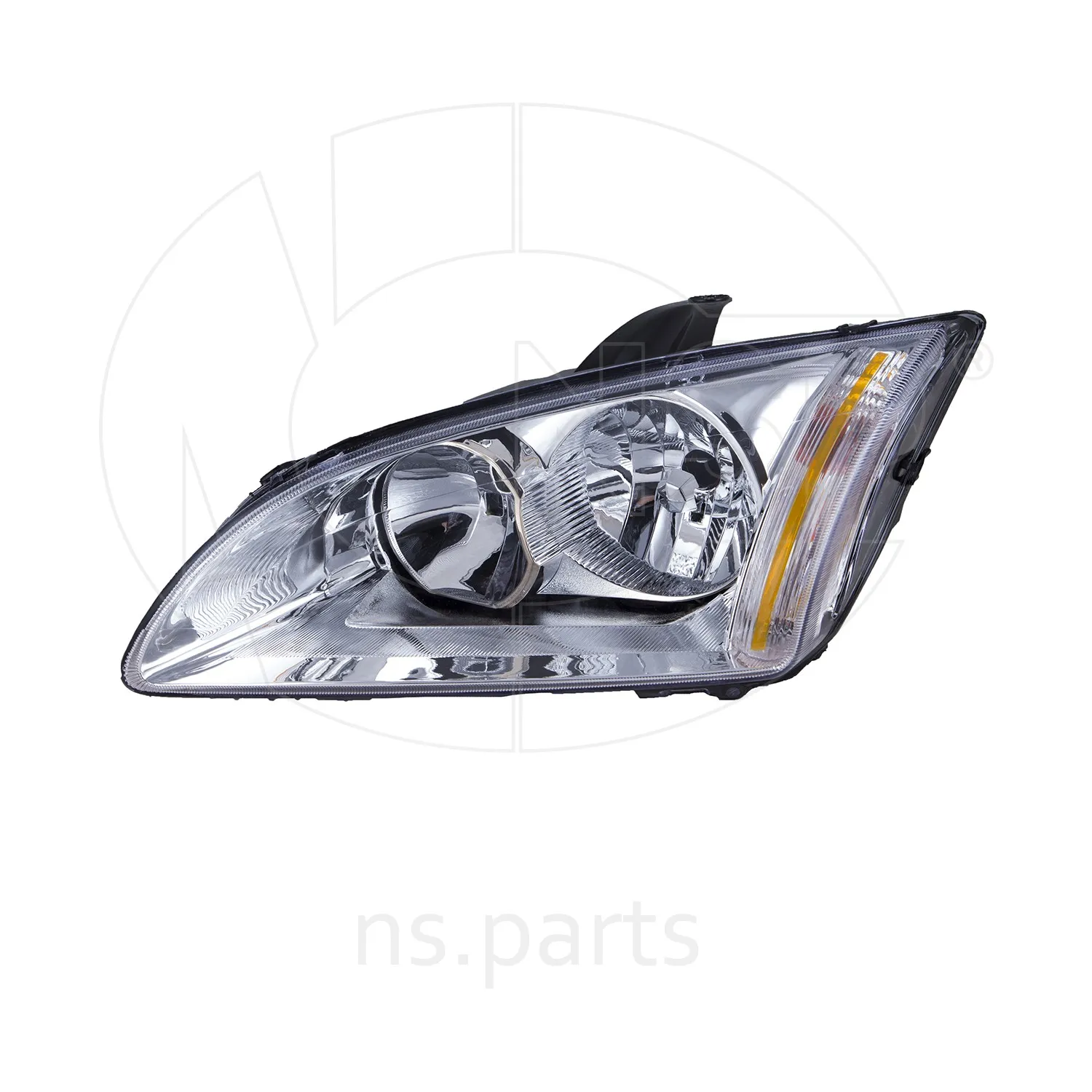 Фара правая FORD Focus II (-08) (хром)